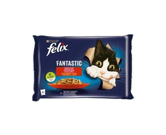 PURINA NESTLE FELIX FANTASTIC RABBIT, LAMB - WET FOOD FOR CATS 340 G (4X 85 G)