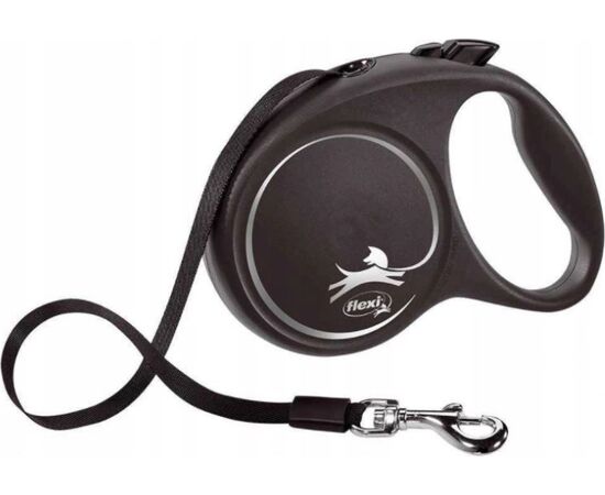 FLEXI BLACK DESIGN L 5 M DOG RETRACTABLE LEAD