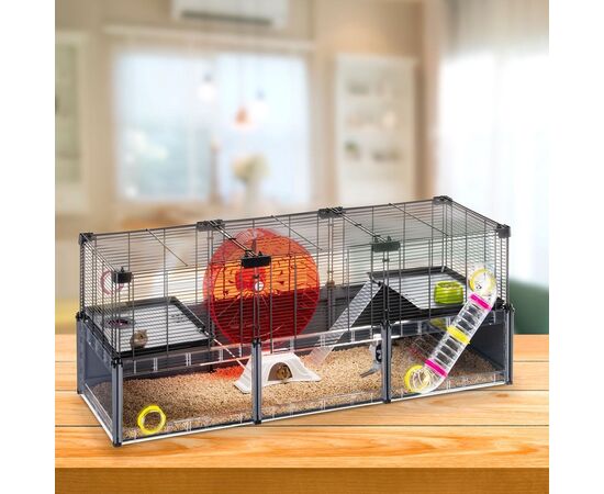 FERPLAST MULTIPLA HAMSTER LARGE - CAGE FOR RODENTS - 107,5 X 37,5 X 42 CM