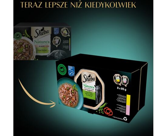 SHEBA NATURE'S COLLECTION MIX - WET CAT FOOD - 8X85G