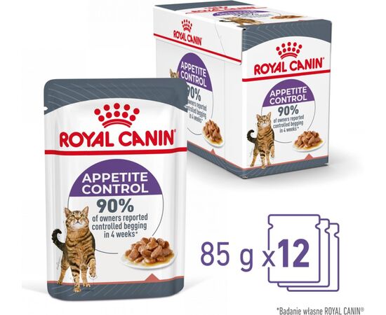 ROYAL CANIN FCN APPETITE CONTROL IN SAUCE - WET FOOD FOR ADULT CATS - 12X85G