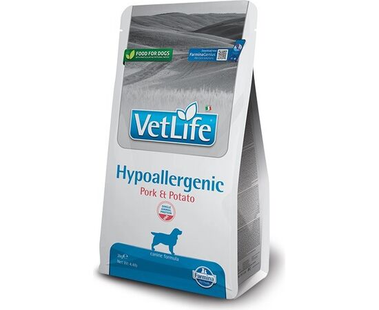 FARMINA VET LIFE HYPOALLERGENIC PORK & POTATO - DRY DOG FOOD - 2 KG