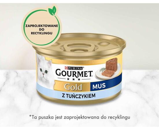 PURINA NESTLE GOURMET GOLD - MOUSSE WITH TUNA 85G