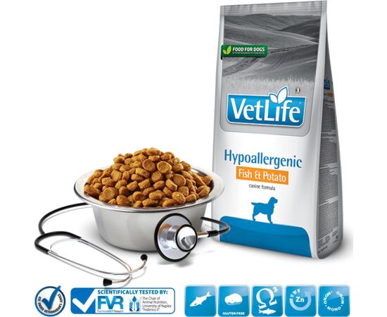 FARMINA VET LIFE HYPOALLERGENIC FISH & POTATO DOG  12KG