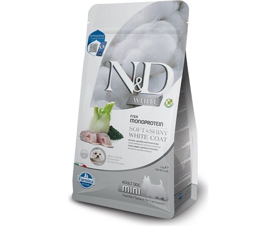 FARMINA N&D SEA BASS, SPIRULINA AND FENNEL ADULT MINI - DRY DOG FOOD - 2 KG