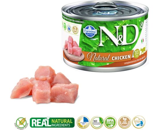 FARMINA N&D CAT NATURAL CHICKEN - WET CAT FOOD - 140 G