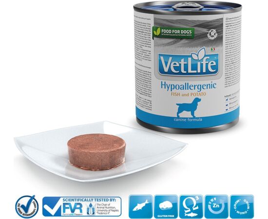 FARMINA VET LIFE DIET DOG HYPOALLERGENIC FISH&POTATO 300 G