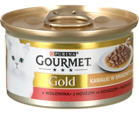 PURINA NESTLE GOURMET GOLD SAUCE DELIGHT BEEF - WET CAT FOOD - 85 G