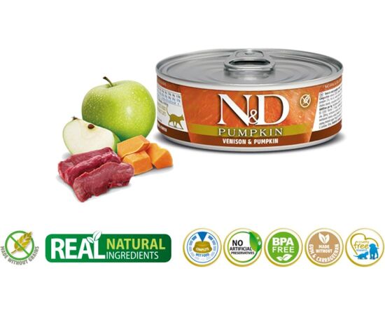 FARMINA N&D CAT VENISON & PUMPKIN 70G