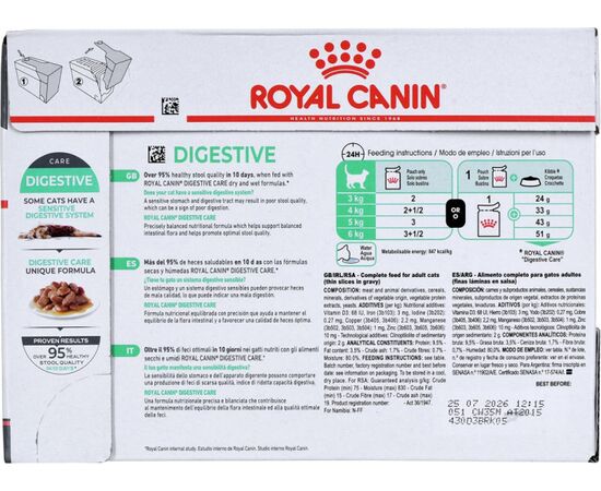 ROYAL CANIN DIGEST SENSITIVE CARE - WET CAT FOOD - 12X85G