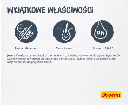 JOSERA 9610 CATS DRY FOOD ADULT DUCK,POTATO,POULTRY 10 KG