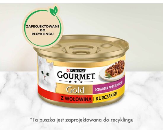 PURINA NESTLE GOURMET GOLD - MIX BEEF AND CHICKEN 85G