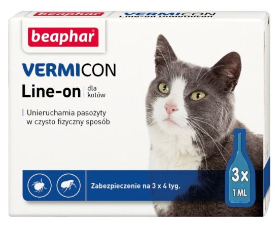 BEAPHAR PARASITE DROPS FOR CATS - 3X 1ML