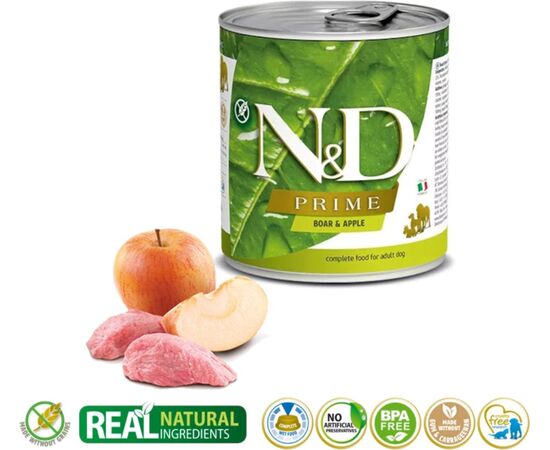 FARMINA N&D DOG PRIME BOAR & APPLE ADULT 285G