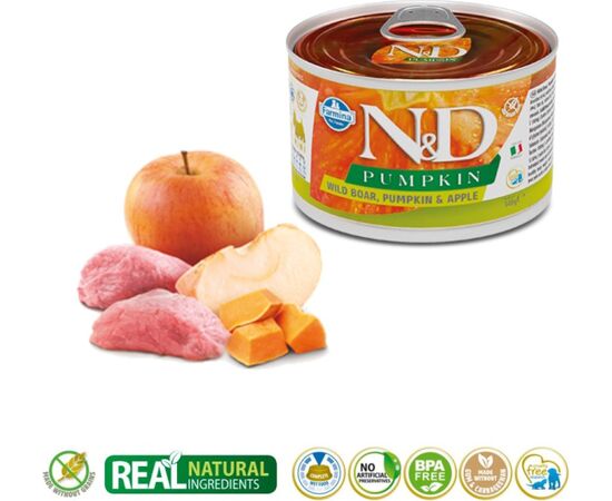 FARMINA N&D DOG BOAR&PUMPKIN&APPLE ADULT 140G