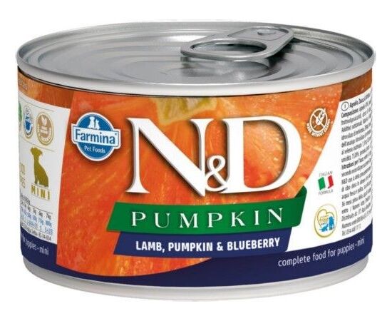 FARMINA N&D DOG LAMB&PUMPKIN&BLUEBERRY PUPPY 140G