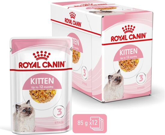 ROYAL CANIN FHN KITTEN INSTINCTIVE IN JELLY - WET FOOD FOR KITTENS - 12X85G