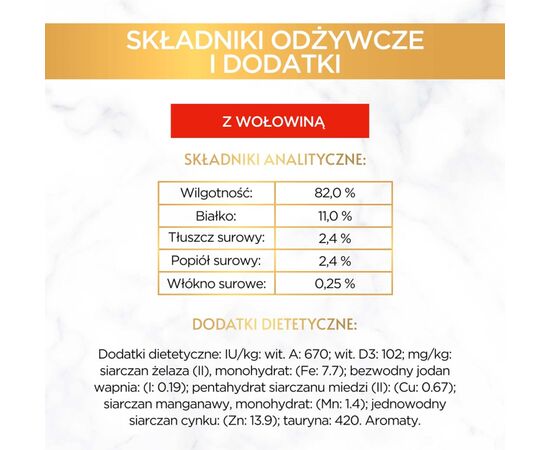 PURINA NESTLE GOURMET GOLD SAUCE DELIGHT BEEF - WET CAT FOOD - 85 G