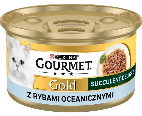 PURINA NESTLE PURINA GOURMET GOLD SUCCULENT DELIGHTS OCEAN FISH - WET CAT FOOD - 85G
