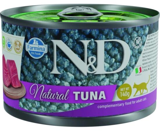 FARMINA N&D CAT NATURAL TUNA - WET CAT FOOD - 140 G