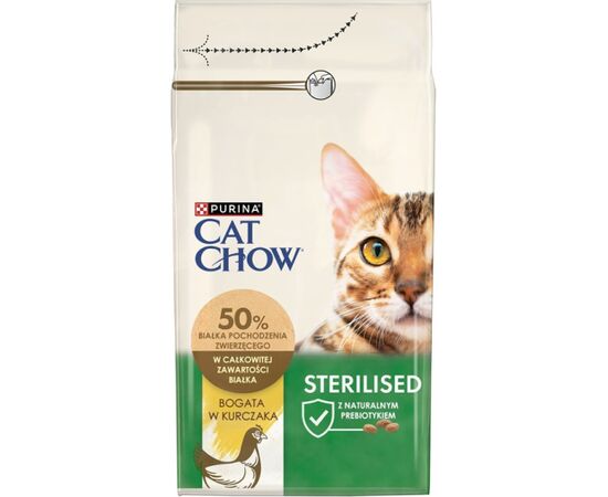 PURINA NESTLE PURINA CAT CHOW STERILISED CATS DRY FOOD 1.5 KG ADULT CHICKEN