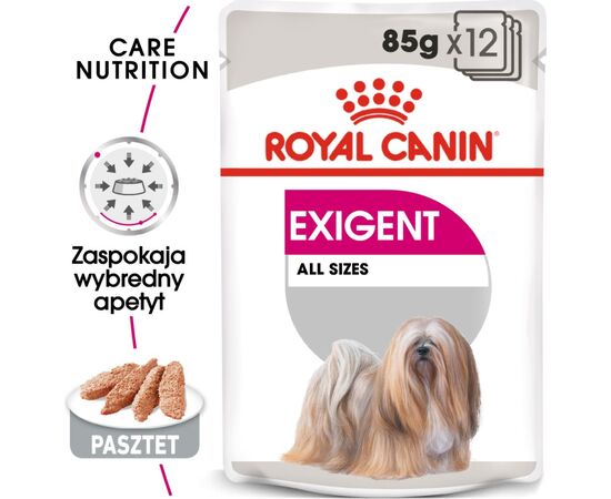 ROYAL CANIN EXIGENT WET DOG FOOD PÂTÉ 12X85 G