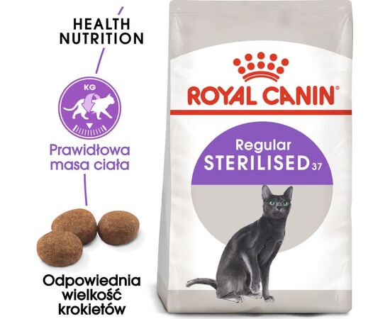 ROYAL CANIN STERILISED CATS DRY FOOD ADULT MAIZE,POULTRY,RICE 2 KG