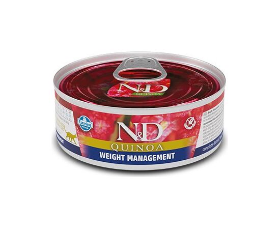 FARMINA WET CAT FOOD - FARMINA N&D CAT QUINOA WEIGHT MANAGEMENT ADULT 70G