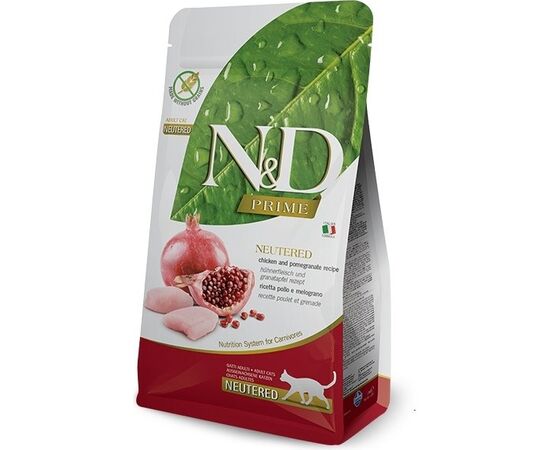 FARMINA N&D PRIME CAT NEUTERED CHICKEN & POMEGRANATE ADULT  5KG