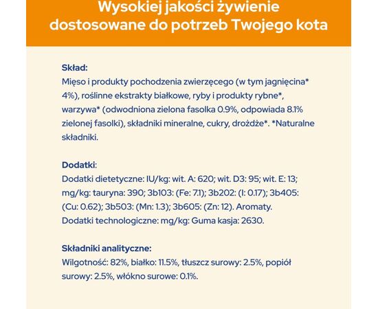 PURINA NESTLE PURINA CAT CHOW LAMB, GREEN BEANS - WET CAT FOOD - 10X85 G