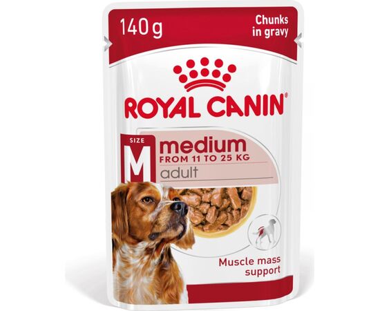 ROYAL CANIN SHN MEDIUM ADULT IN SAUCE - WET FOOD FOR ADULT DOGS - 10X140G