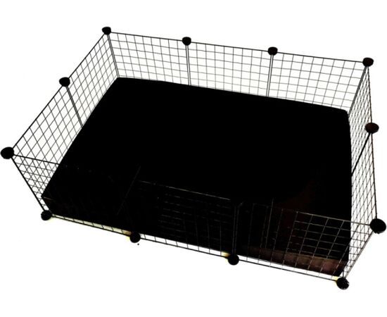 C&C MODULAR CAGE 3X2 110X75 CM GUINEA PIG, HEDGEHOG, BLACK