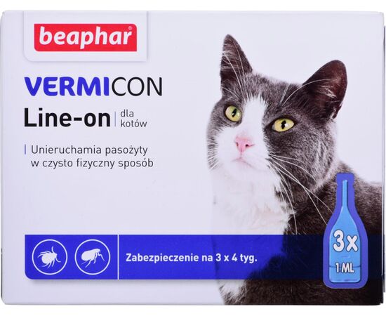 BEAPHAR PARASITE DROPS FOR CATS - 3X 1ML