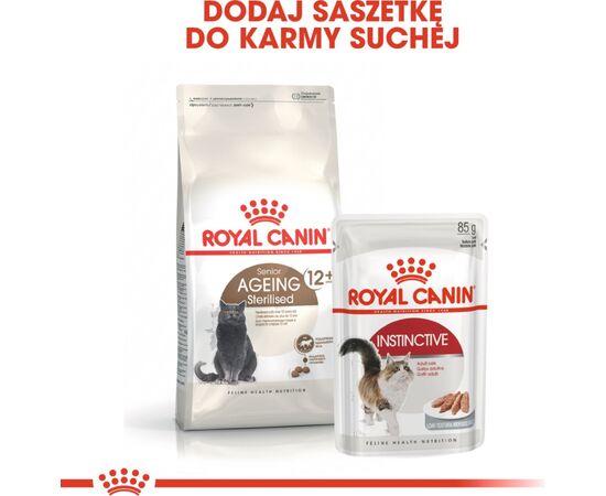 ROYAL CANIN SENIOR AGEING STERILISED 12+ CATS DRY FOOD 400 G CORN, POULTRY, VEGETABLE