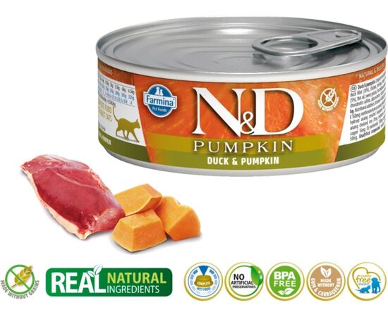 FARMINA N&D CAT DUCK & PUMPKIN  70G