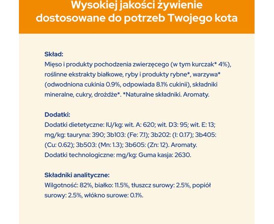 PURINA NESTLE PURINA CAT CHOW CHICKEN, ZUCCHINI - WET CAT FOOD - 10X85 G