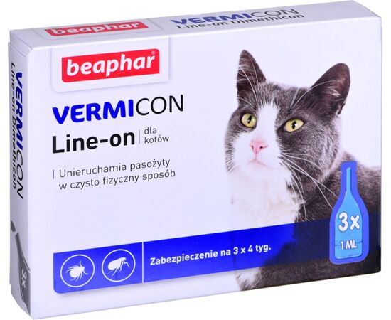 BEAPHAR PARASITE DROPS FOR CATS - 3X 1ML