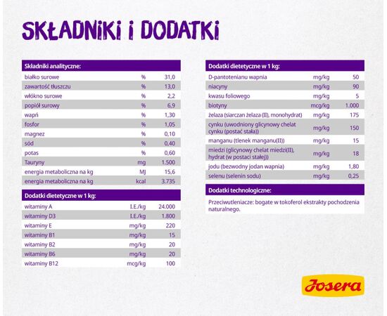 JOSERA 9310 CATS DRY FOOD ADULT POULTRY,SALMON 10 KG