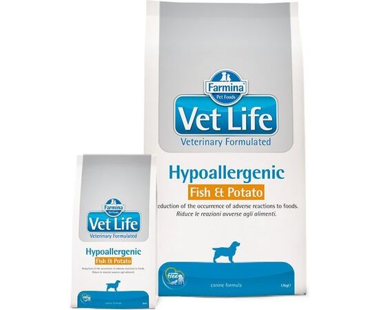 FARMINA VET LIFE HYPOALLERGENIC FISH & POTATO DOG  12KG