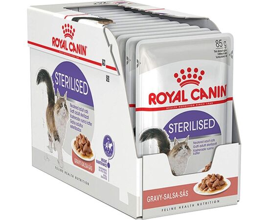 ROYAL CANIN FHN STERILISED IN SAUCE - WET FOOD FOR ADULT CATS - 12X85G