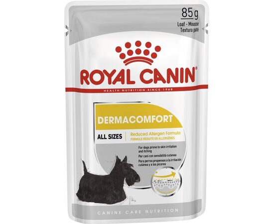 ROYAL CANIN DERMACOMFORT CARE WET DOG FOOD PÂTÉ 12X85 G