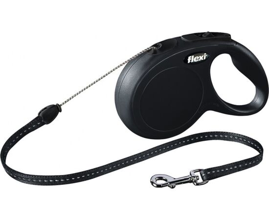 FLEXI NEW CLASSIC 8 M BLACK DOG RETRACTABLE LEAD