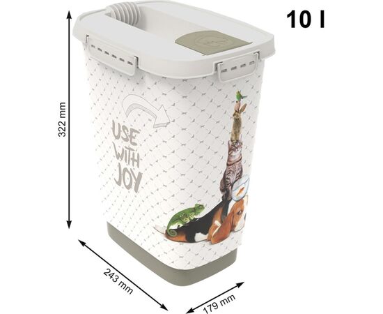 ROTHO CODY WHITE - FOOD CONTAINER - 10L