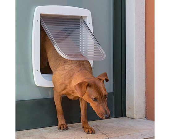 FERPLAST SWING 11 GREY - DOG AND CAT DOOR - 31 X 9.6 X 38.4 CM