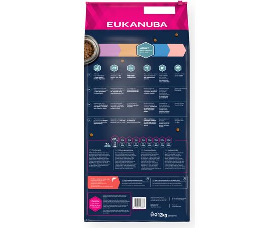 EUKANUBA ADULT SMALL&MEDIUM SALMON - DRY DOG FOOD - 12KG