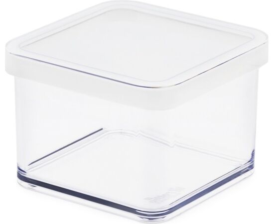 ROTHO POJEMNIK NA PRZYSMAKI KWADRATOWY 0.5L LOFT TRANSPARENTNY/BIAŁY