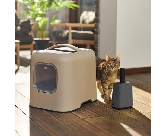 ROTHO ŁOPATKA Z PODSTAWKĄ +WORKI 16X8CM ANTRACYT