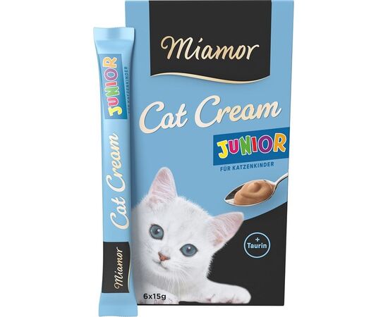 MIAMOR CAT CREAM JUNIOR - CAT TREATS - 6 X 15G