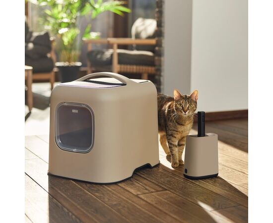 ROTHO ŁOPATKA Z PODSTAWKĄ +WORKI 16X8CM CAPPUCCINO