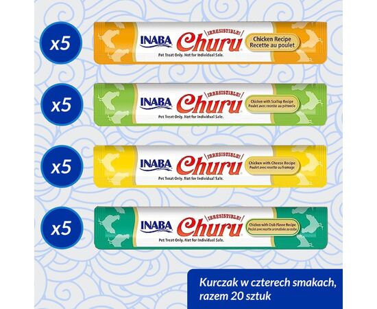INABA CHURU VARIETY BOX CHICKEN - CAT TREATS - 20 X 14G